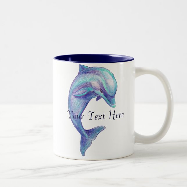 Blue Dolphin Mug (Right)