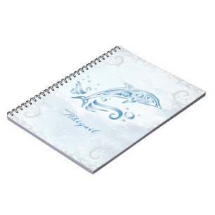 Blue Dolphin Personalised Notebook