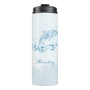 Blue Dolphin Personalised Thermal Tumbler