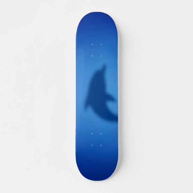 Blue dolphin skateboard (Front)
