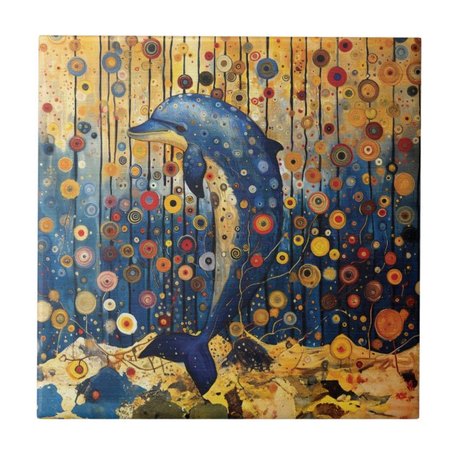 Blue Dolphin  Tile (Front)