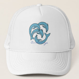 Blue Dolphins circling Thunder_Cove Trucker Hat
