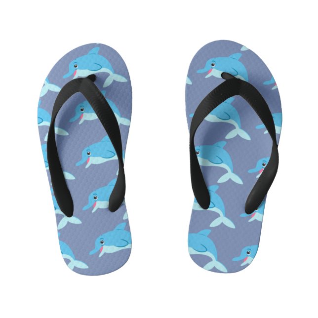 Blue Dolphins Kid's Jandals (Footbed)