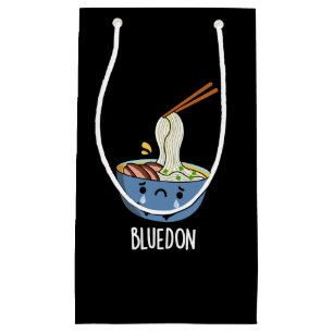 Blue-don Funny Udon Pun Dark BG Small Gift Bag
