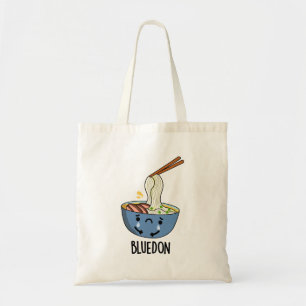 Blue-don Funny Udon Pun Tote Bag