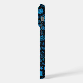 Blue Doodles iphone 15 pro max case