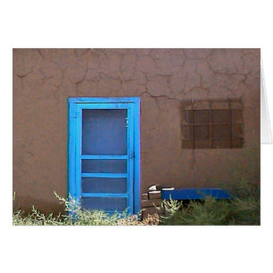 blue door