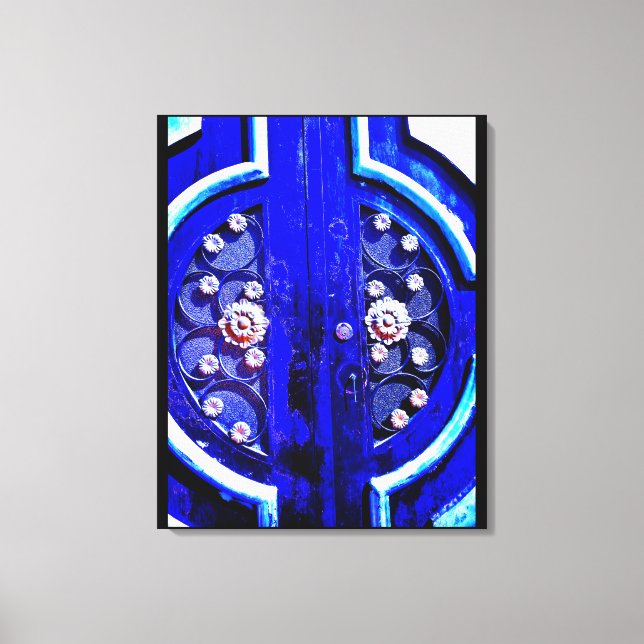 Blue Door Canvas Print (Front)