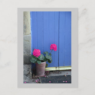 Blue Door in Culross Postcard