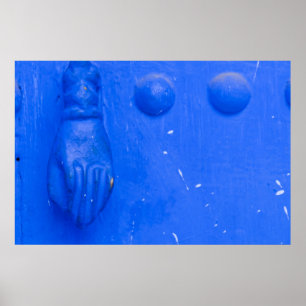 Blue Door Knocker Poster