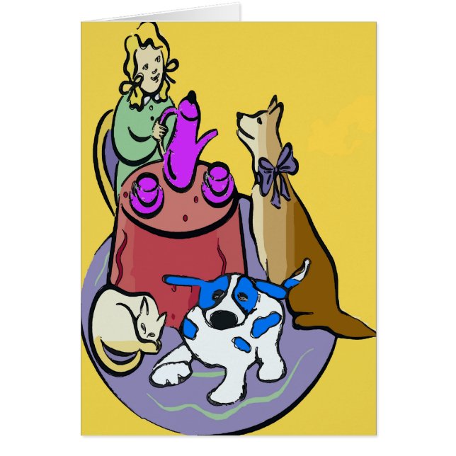 Blue Dot Dog, Tea Time (Front)
