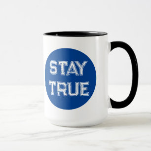 Blue Dot Election Black and White Coffee Mug