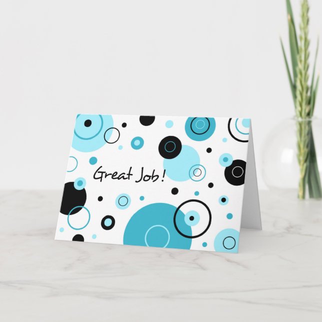Blue Dots Administrative Professionals Day Card (Front)