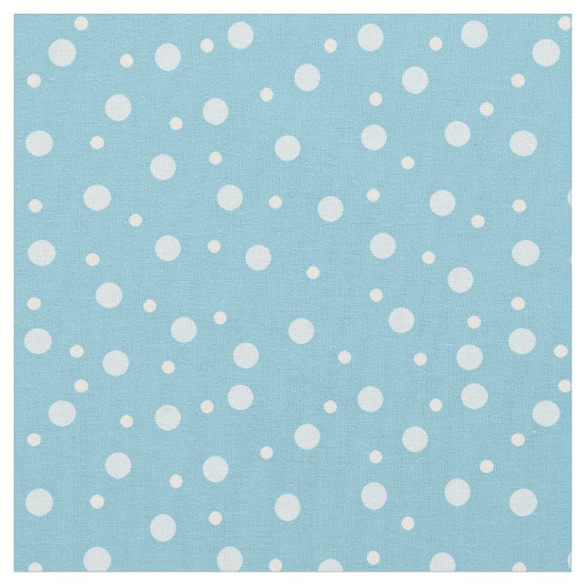 Blue Dots Fabric (Close Up)