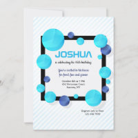 Blue Dots Invitation
