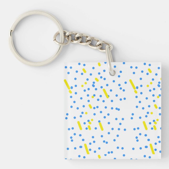 Blue Dots Key Ring (Front)