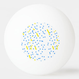 Blue Dots Ping Pong Ball