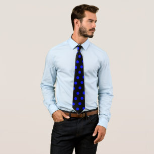 Blue dots tie