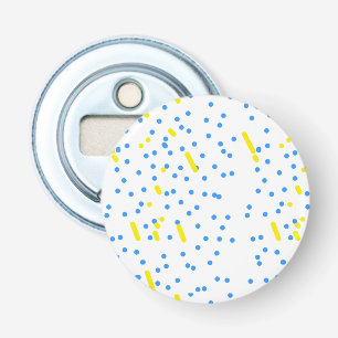 Blue Dots Wishing Star Meteor Bottle Opener