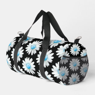 Blue Dotted Daisy's Duffle Bag