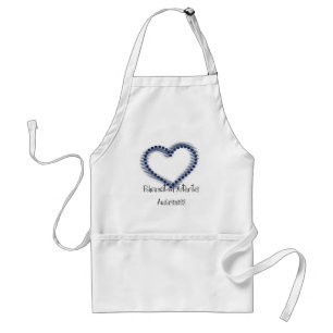 Blue Dotted Heart Rheumatoid Arthritis Awareness Standard Apron