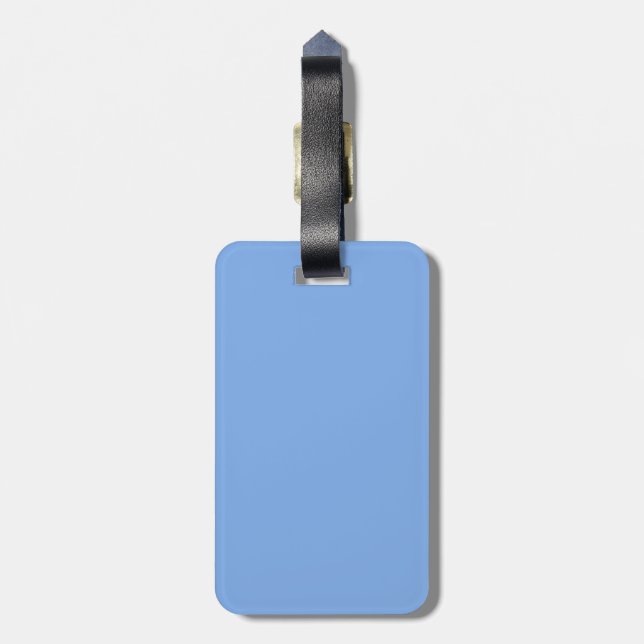 Blue Double-sided Luggage Tag (Back Vertical)