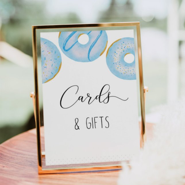 Blue doughnut baby sprinkle cards and gifts poster (Creator Uploaded)