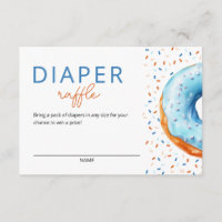  Blue Doughnut Baby Sprinkle Diaper Raffle