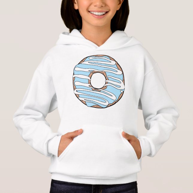 Blue Doughnut, Doughnut, Glaze, Icing, Frosting (Front)