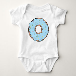 Blue Doughnut, Doughnut, Icing, Sprinkles, Frostin Baby Bodysuit