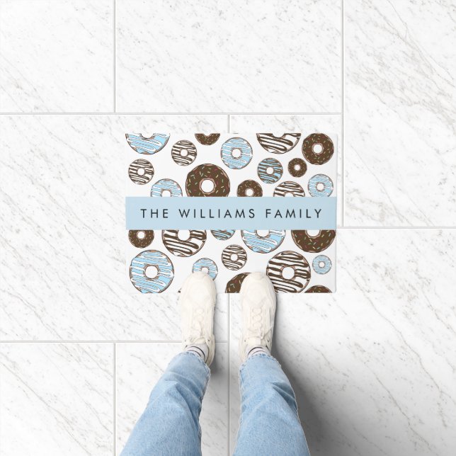 Blue Doughnuts, Brown Doughnuts, Sprinkles, Your N Doormat (Indoor)