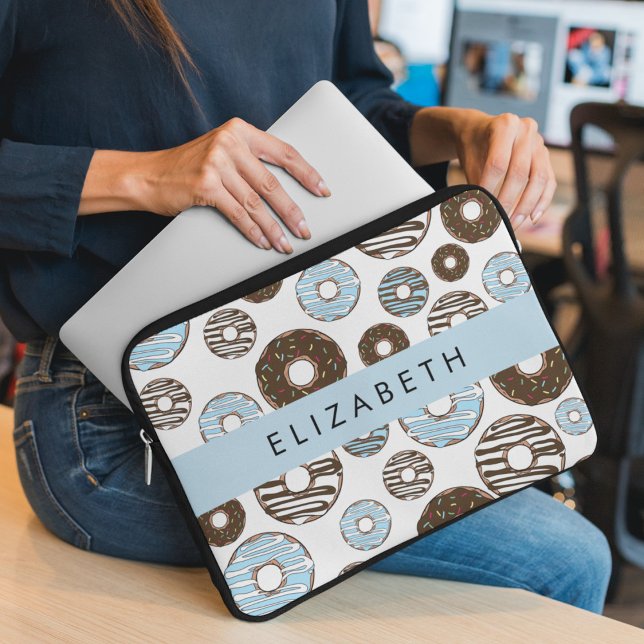Blue Doughnuts, Brown Doughnuts, Sprinkles, Your N Laptop Sleeve (Creator Uploaded)