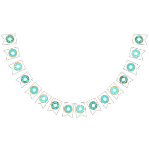 Blue  Doughnuts Bunting