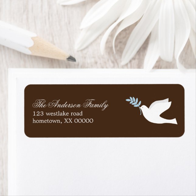 Blue Dove Address Labels (Insitu)