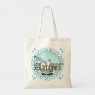 Blue Dove angel  tote bag 