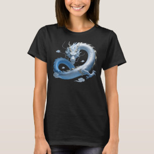 Blue Dragon Art   Mythical Fantasy Aesthetic   Ori T-Shirt