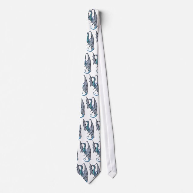 blue dragon, blue dragon, blue dragon, blue dra... tie (Front)