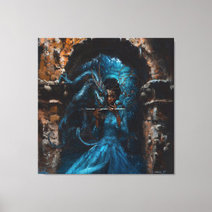 Blue Dragon Canvas Print