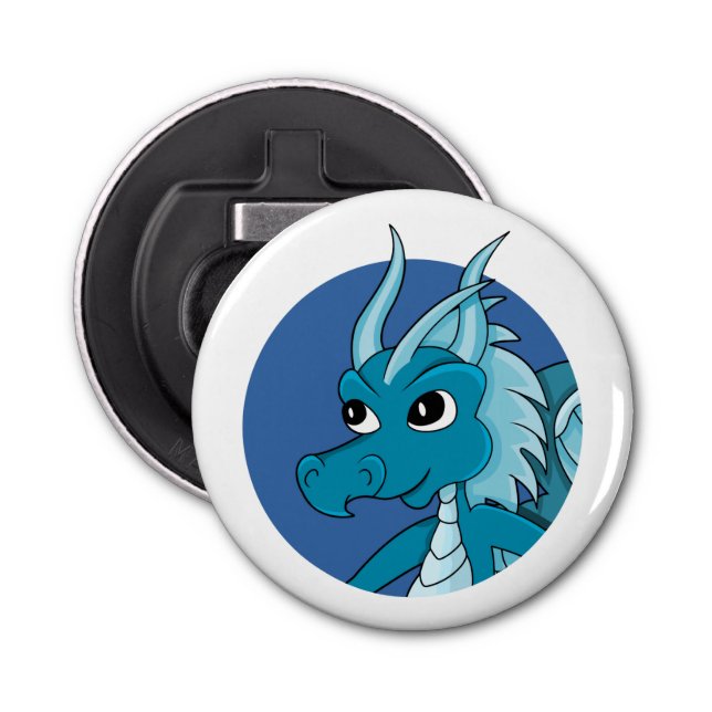 Blue dragon cartoon bottle opener (Front)