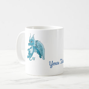 Blue Dragon Cartoon Coffee Mug