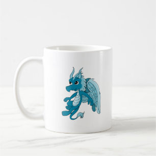Blue Dragon Cartoon Coffee Mug