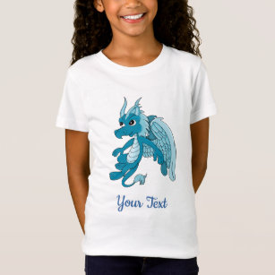 Blue dragon cartoon T-Shirt