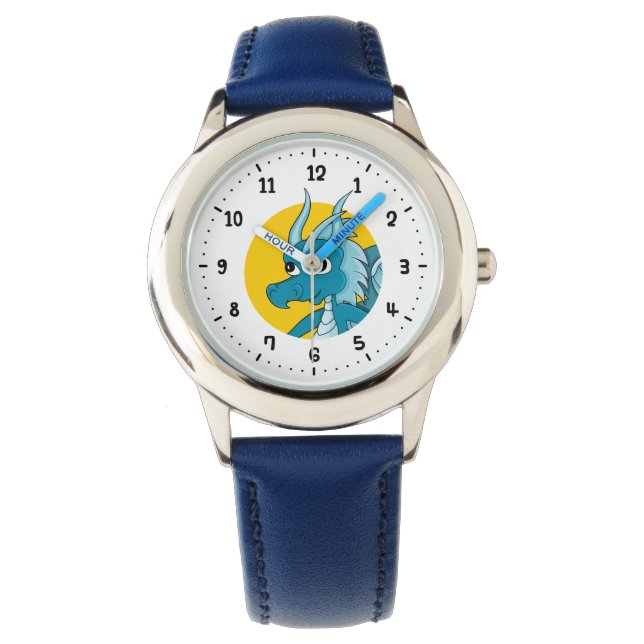 Blue dragon cartoon watch (Front)
