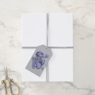 Blue Dragon Gift Tags