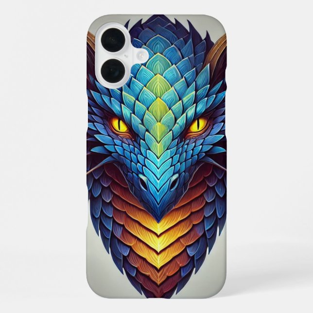 Blue Dragon Head  iPhone Case (Back)