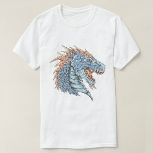 Blue Dragon Head T-Shirt