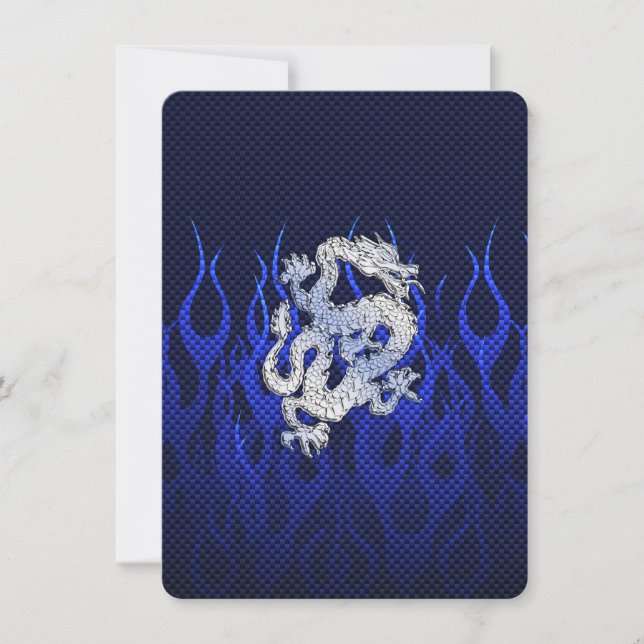 Blue Dragon in Chrome Carbon Fibre Styles (Front)