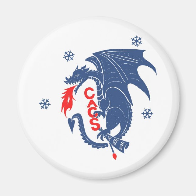 Blue Dragon Magnet (Front)