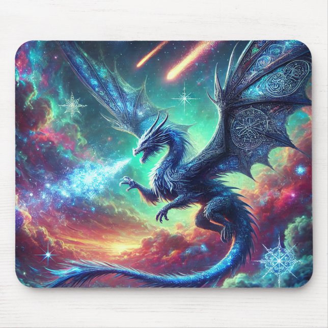 Blue Dragon Mouse Pad (Front)