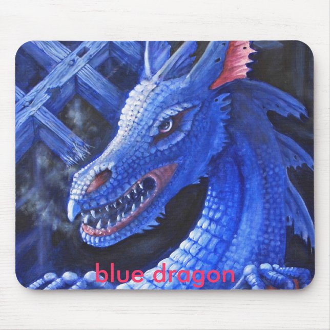 Blue dragon mouse pad (Front)